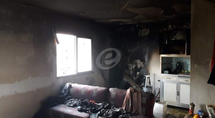 النشرة: إخماد حريق داخل شقة سكنية في صيدا القديمة والأضرار مادية