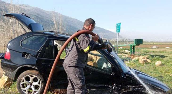 النشرة: اصابة 5 اشخاص بحادث سير على مفرق دير طحنيش في البقاع الغربي