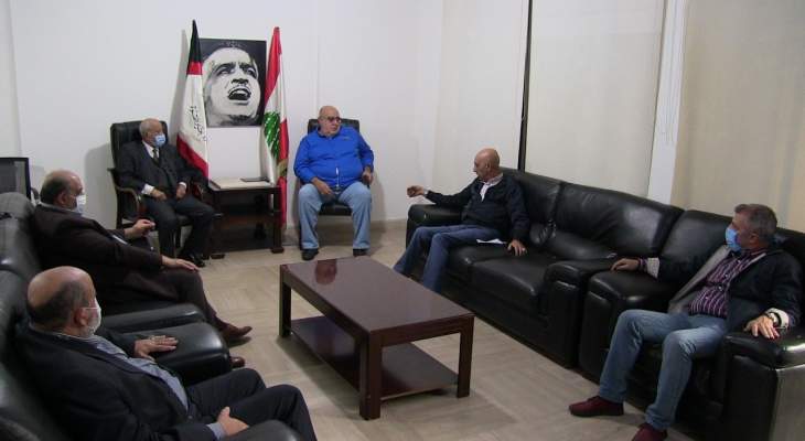حمدان التقى وفداً من التنظيم الشعبي الناصري