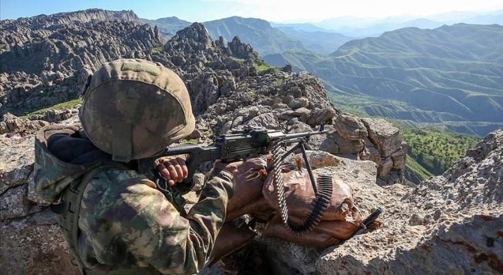 الدفاع التركية: مقتل جنديين خلال اشتباكات مع مسلحي "بي كا كا" شمالي العراق
