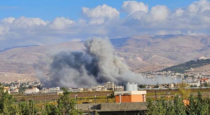 النشرة: الطيران الاسرائيلي شن غارات على شعت ورسم الحدث ويونين وبريتال وحورتعلا وبيت شاما والسفري