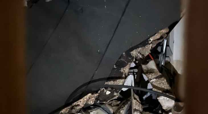 انهيار سقف مبنى في الاوزاعي خلف بنك الجمال وتوجه عدد من سيارات الاسعاف الدفاع المدني الى المنطقة