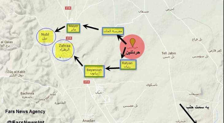 النشرة:انتهاء معاناة أهالي نبل والزهراء وهدف الجيش الوصول لمدينة اعزاز