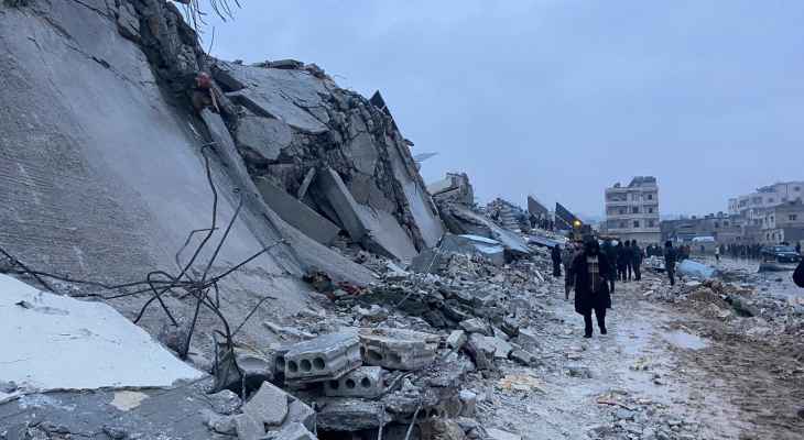 الدفاع المدني السوري أعلن شمال غربي سوريا منطقة منكوبة جراء الزلازل: ليتحمل المجتمع الدولي مسؤولياته