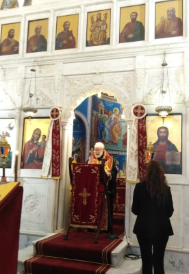 عودة ترأس قداساً إلهياً في كنيسة مار متر بالأشرفية احتفالاً بعيد القديس ديمتريوس