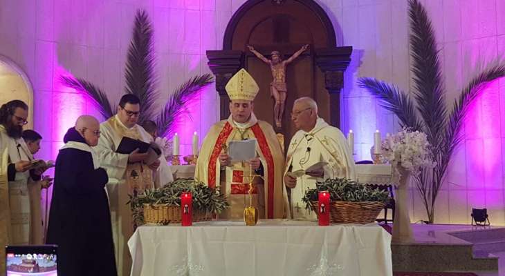 السفير البابوي ترأس قداس أحد الشعانين في رميش