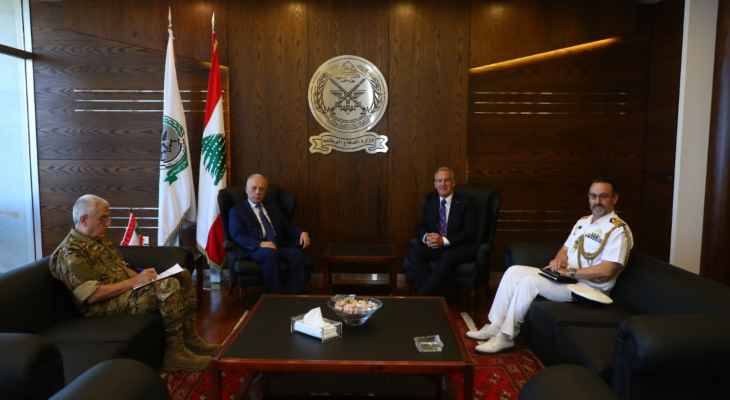 سليم عرض مع السفير الأسترالي العلاقات الثنائية والدعم المقدّم للجيش اللبناني