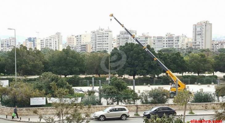 النشرة: استئناف أعمال بناء المستشفى الميداني المصري في حرش بيروت 