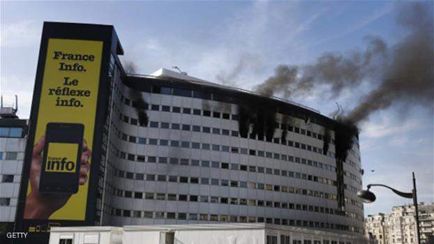 حريق في مبنى الاذاعة العامة الفرنسية بباريس يؤدي الى قطع بثها 