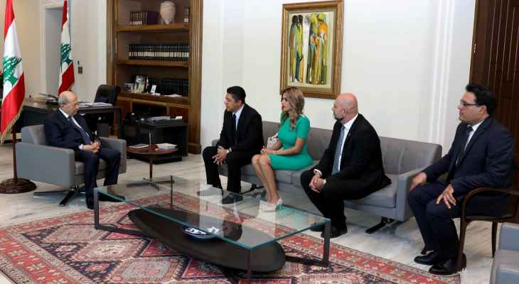 الرئيس عون أكد أهمية تطوير العلاقات بين لبنان والمكسيك وتبادل الاستثمارات بين رجال الأعمال