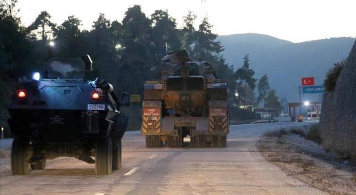 الجيش التركي أرسل تعزيزات عسكرية إلى حدود البلاد مع سوريا