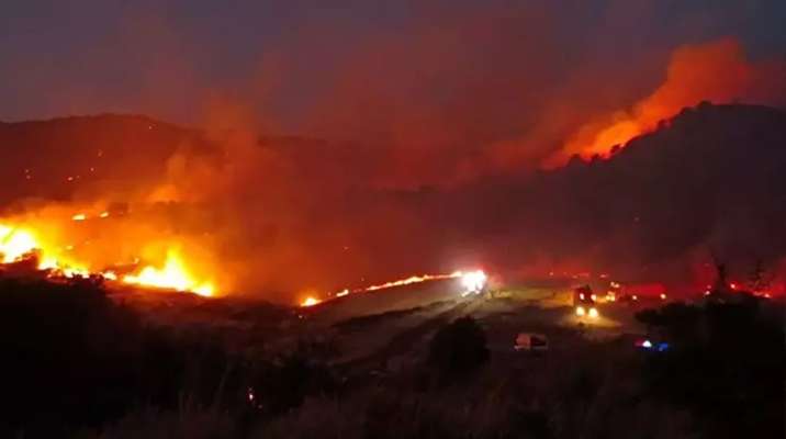 الصحة التركية: إصابة 78 شخصًا جراء حريق في غابات ولاية إزمير