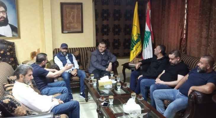 "حزب الله" التقى وفداً من لجان أحياء عين الحلوة وعرضوا للأوضاع الاجتماعية