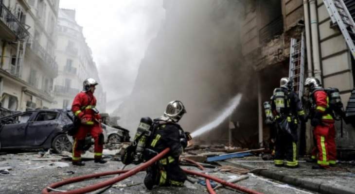 أ.ف.ب: مقتل رجلي إطفاء بين المصابين في انفجار مخبز في باريس 