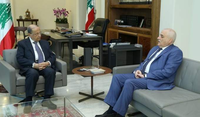 الرئيس عون التقى جبق وعرض معه لواقع القطاع الصحي والاستشفائي في لبنان