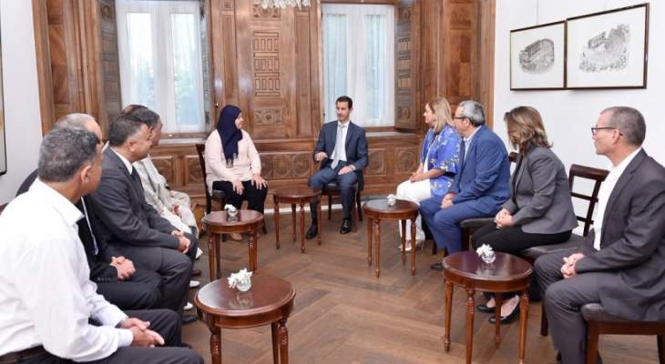 الأسد لوفد برلماني تونسي: الوعي الشعبي لحقيقة الاستهداف الخارجي لدولنا العربية أصبح كبيراً