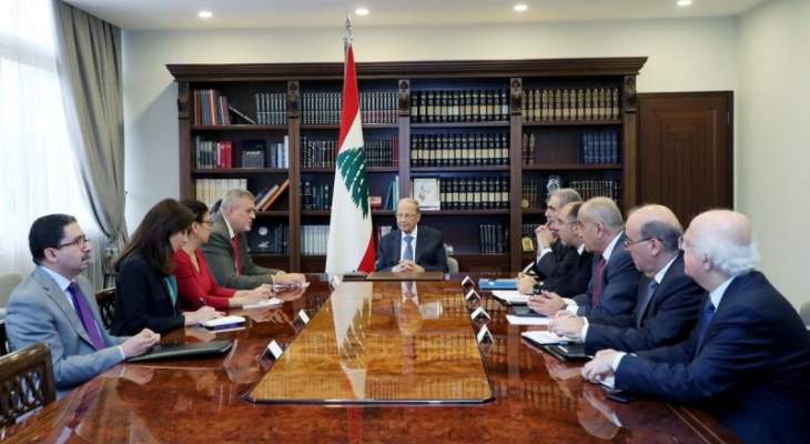 الرئيس عون اطلع من كوبيتش على موقف مجموعة الدعم الدولية من التطورات