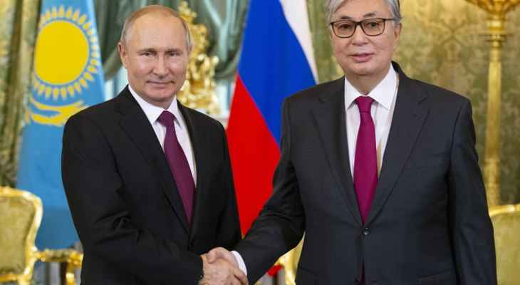 الكرملين: بوتين والرئيس الكازاخستاني بحثا تعزيز الشراكة الاستراتيجية بين البلدين