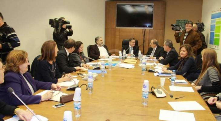 لجنة حقوق الانسان النيابية اجتمعت مع وزير حقوق الانسان في الدولة الفلسطينية