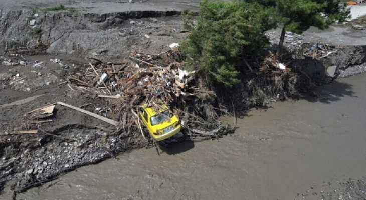 السلطات التركية: ارتفاع عدد ضحايا الفيضانات جنوب البلاد إلى 16 قتيلا