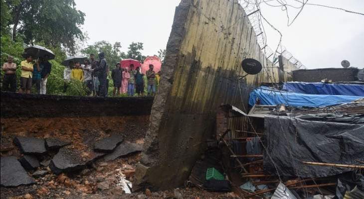 ارتفاع حصيلة ضحايا انهيار جدار جراء أمطار غزيرة في بومباي الهندية إلى 21 قتيلا