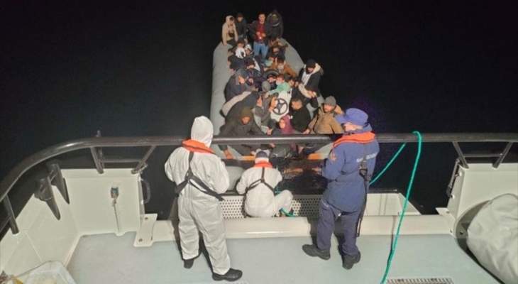 خفر السواحل التركي أنقذ 45 مهاجرا غير نظامي قبالة سواحل موغلا