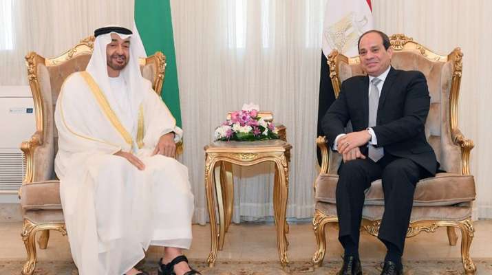 الرئاسة المصرية: السيسي وبن زايد توافقا على أهمية دفع الجهود الدبلوماسية لخفض التصعيد والعنف