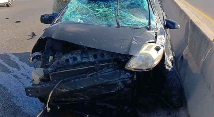 "النشرة": وفاة امرأة في حادث سير مروع على أوتوستراد صيدا- صور في محلة عدلون