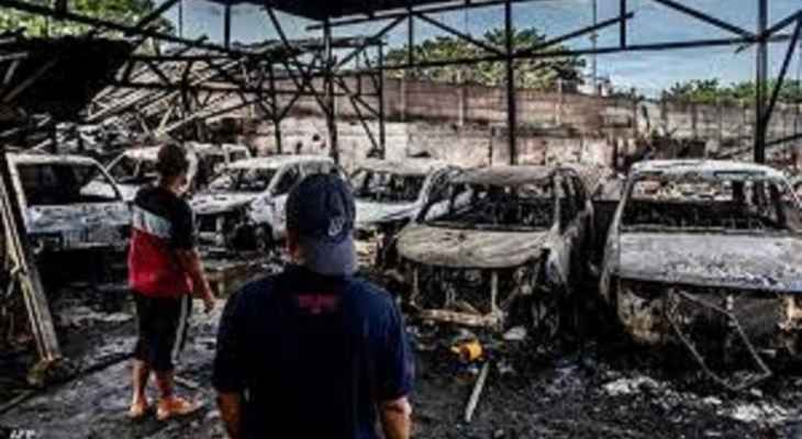 17 قتيلا على الأقل جراء حريق بمستودع وقود في إندونيسيا
