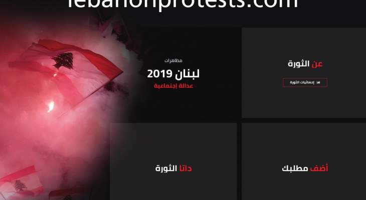 جمعية &quot;مهارات&quot; و فريق &quot;داتا اورورا&quot; يطلقان منصة &quot;احتجاجات لبنان&quot;