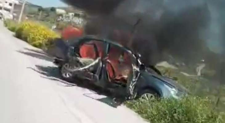"النشرة": شهيد ونجاة شخصين في الغارة الإسرائيلية التي استهدفت سيارة في عين بعال