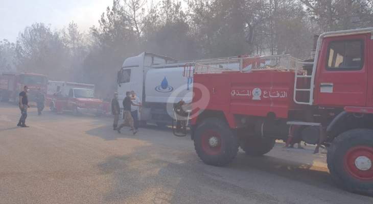 الدفاع المدني أخمد 3 حرائق في عكار  