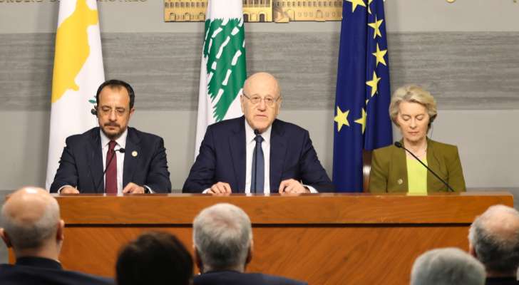 رئيس قبرص: نعلن رزمة دعم شاملة للبنان تشمل المساعدة ببرامج دعم للشعب ومكافحة التهريب وحماية الحدود