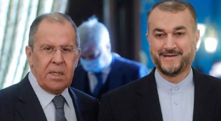 خارجية روسيا: لافروف وعبداللهيان بحثا هاتفيًا خطة العمل المشتركة في سياق مفاوضات فيينا