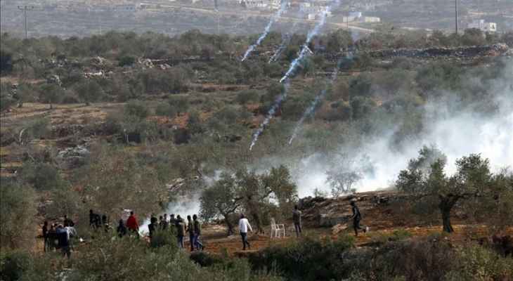 إصابة 6 فلسطينيين بالرصاص المطاطي بمواجهات مع الجيش الإسرائيلي بالضفة
