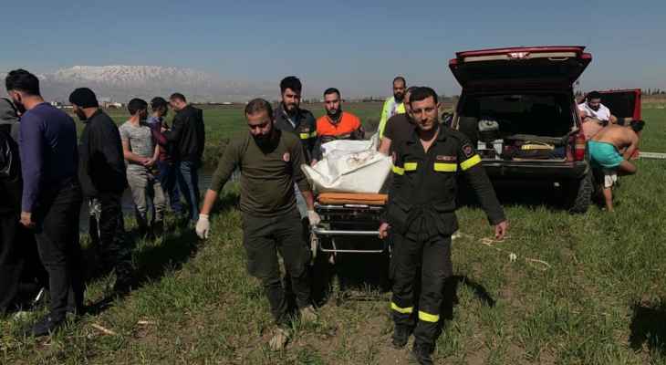 "النشرة": الدفاع المدني انتشل جثة مواطن غرق في خندق مياه زراعي في بلدة الروضة- البقاع الغربي