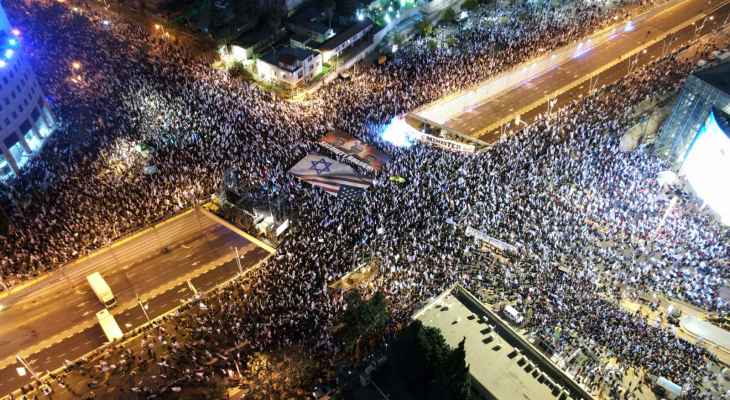 آلاف الإسرائيليين تظاهروا في تل أبيب ضد الإصلاح القضائي للأسبوع الثالث عشر على التوالي