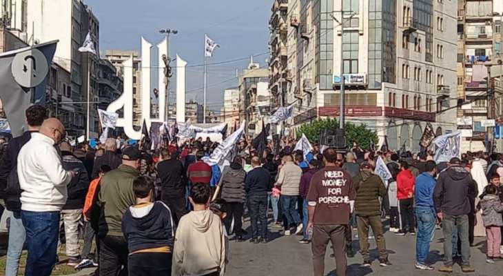 اعتصام في طرابلس تحت شعار "أطلقوا سراح مشايخنا وشبابنا وجميع المظلومين"