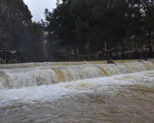 "النشرة": الأمطار أدت الى ارتفاع منسوب مياه نهر الحاصباني الى اعلى معدلاته هذا العام