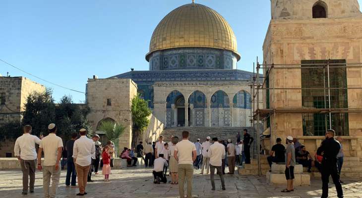 مستوطنون  اقتحموا المسجد الأقصى في سابع أيام عيد الفصح اليهودي