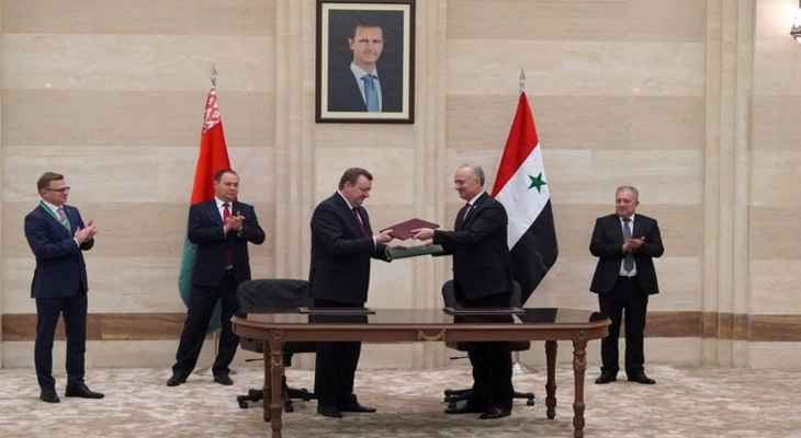 رئيسا حكومتي سوريا وبيلاروسيا بحثا في دمشق توسيع التعاون الاقتصادي