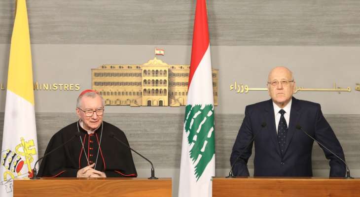 بارولين من السراي: البابا فرنسيس قلقٌ لجهة عدم إنتخاب رئيس جديد للجمهورية في لبنان حتى الآن