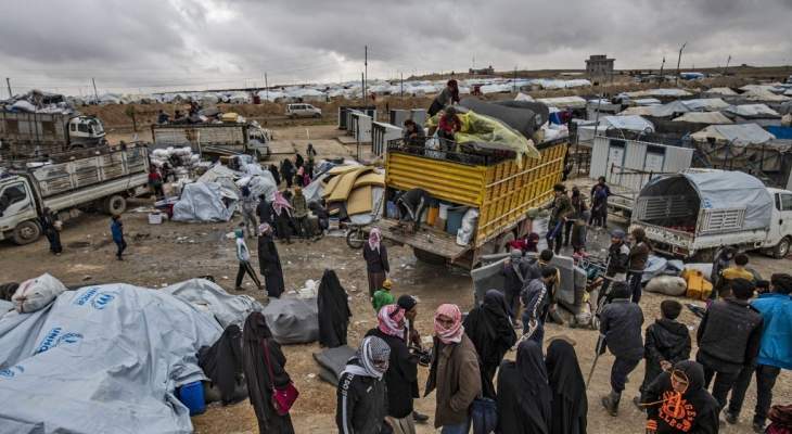 مصادر المرصد السوري: إدارة مخيم الهول تتجهز لإخراج نحو 100 عائلة من أهالي منبج وريفها