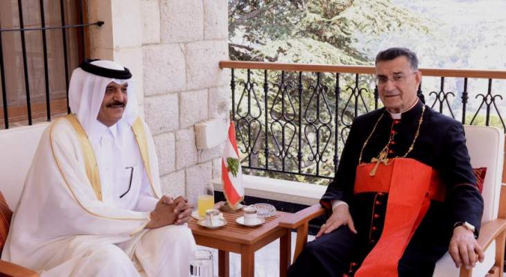 سفير قطر بعد لقائه الراعي: حل الأزمة القطرية لا يكون إلا بالحوار