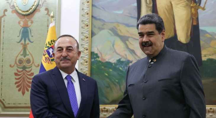 تشاووش أوغلو التقى نيكولاس مادورو في فنزويلا