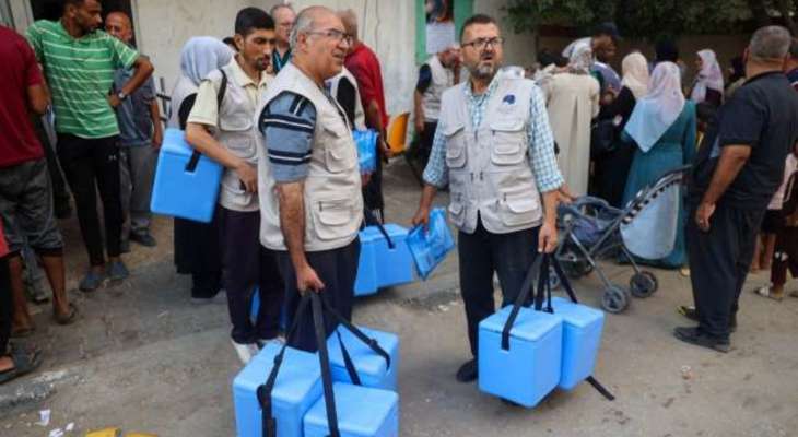 منظمة الصحة تخطط لبدء الجولة الثانية من التطعيم ضد شلل الأطفال في غزة خلال 10 أيام