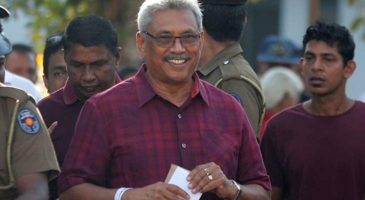 غوتابايا راجاباكسا يعلن فوزه في الانتخابات الرئاسية السريلانكية