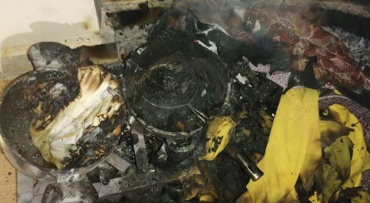 الدفاع المدني: حريق داخل منزل في النخلة الكورة والأضرار مادية