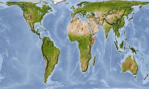 خريطة جديدة للعالم تصحِّح مساحات الدول والقارات