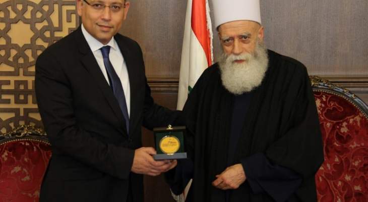 النجاري زار الشيخ حسن: مصر ستستمر بتقديم كل الممكن من أجل استقرار لبنان